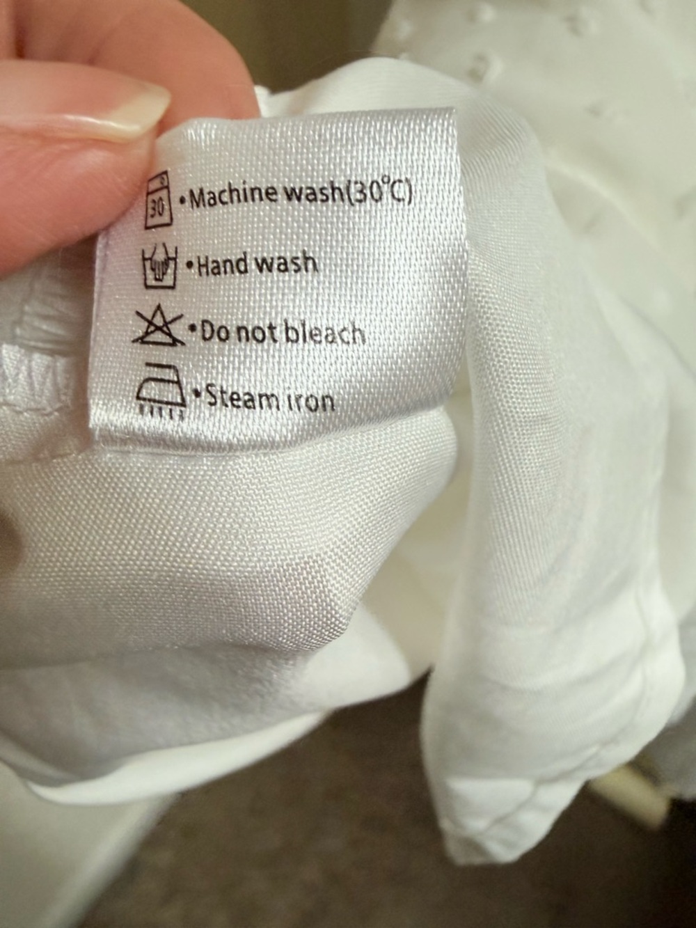 Merokeety White Midi Swiss Dot Smocked Tiered Dress - Picture 9 of 9